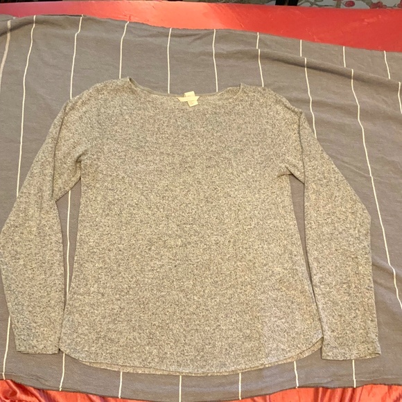 H&M Grey Long Sleeve Crew Neck Size S - Picture 1 of 3